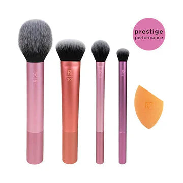 Real Techniques Everyday Essentials Brushes And Sponge Set