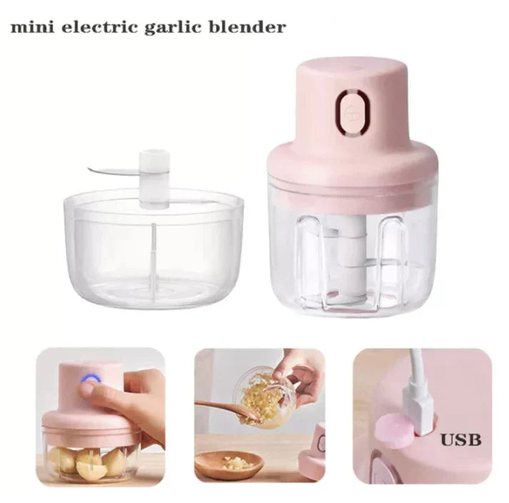 Wireless Chargeable Electric Garlic Food Chopper